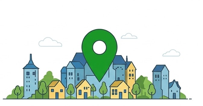 Delivery location illustration
